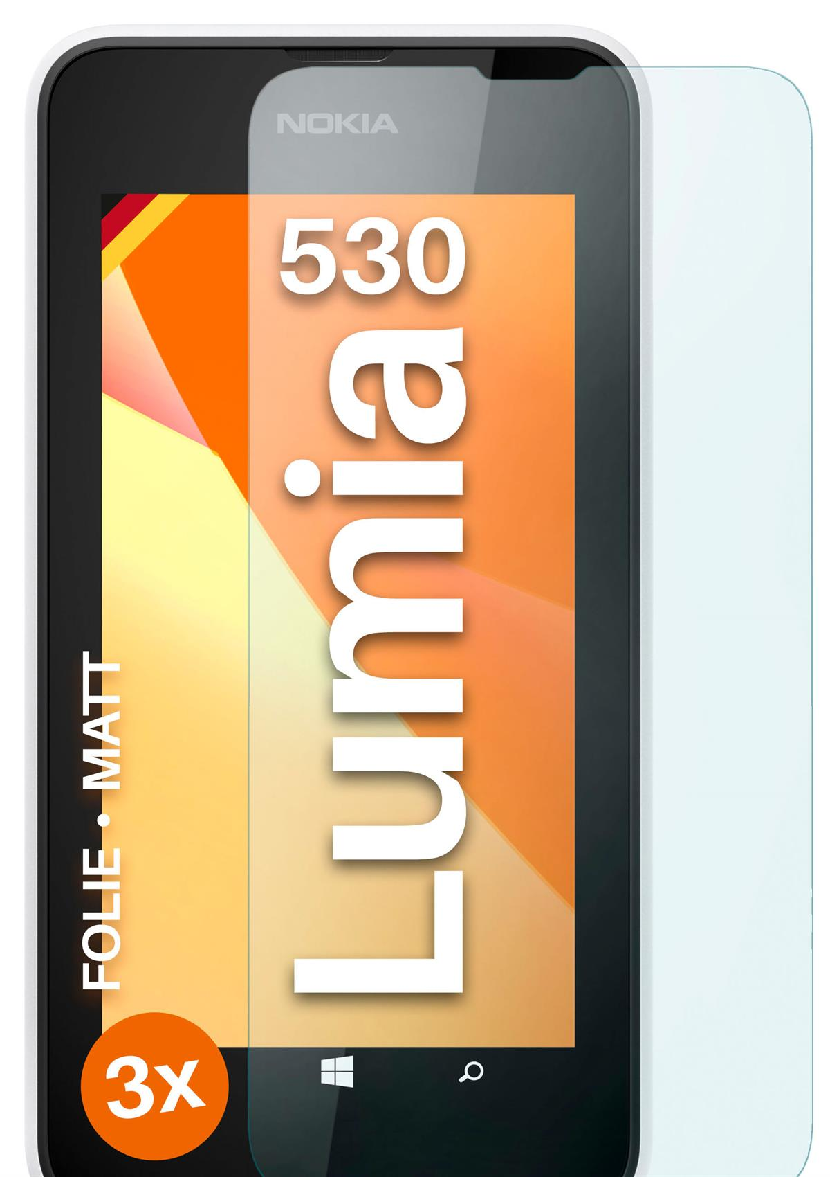 matt Nokia Lumia Schutzfolie, MOEX 530) 3x Displayschutz(für