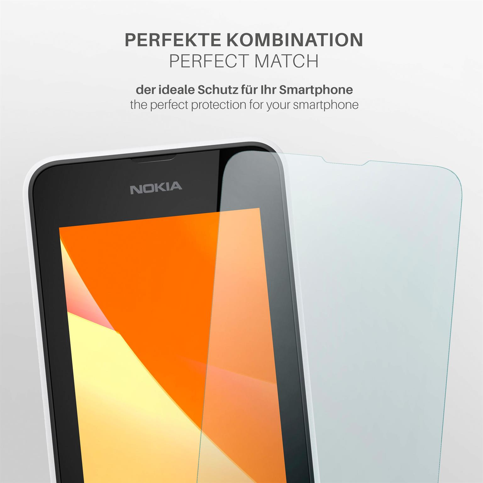 530) matt MOEX Displayschutz(für Lumia Schutzfolie, 3x Nokia