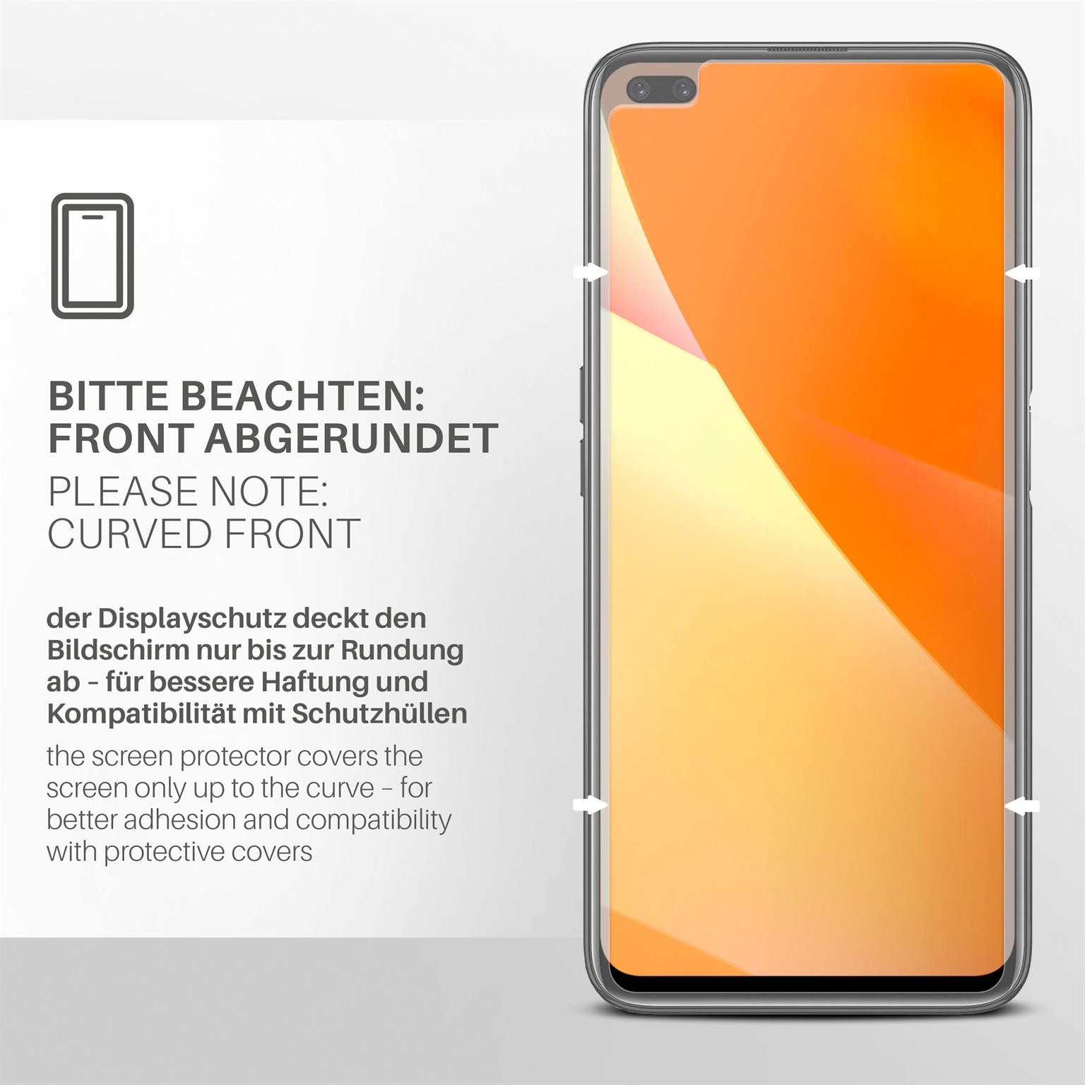 Schutzfolie, X3 SuperZoom) matt 3x Displayschutz(für MOEX Realme