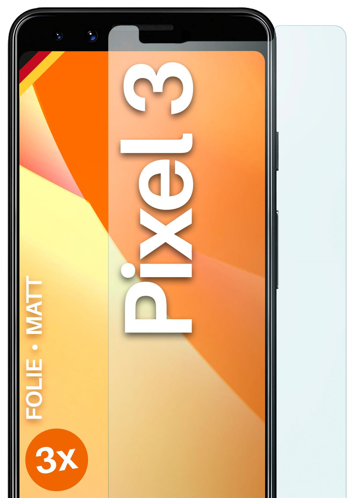 Displayschutz(für matt 3) Pixel MOEX Google 3x Schutzfolie,