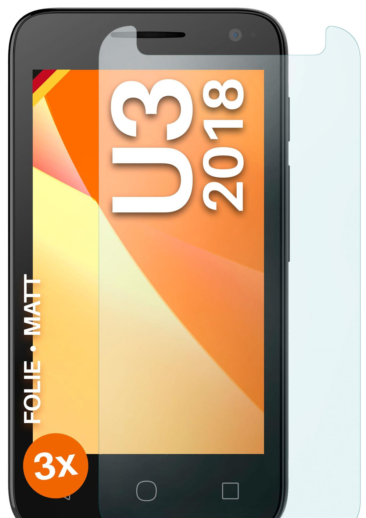 MOEX (2018)) Schutzfolie, Alcatel U3 3x Displayschutz(für matt