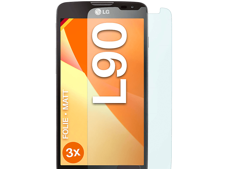 MOEX 3x Schutzfolie, matt Displayschutz(für LG L90)