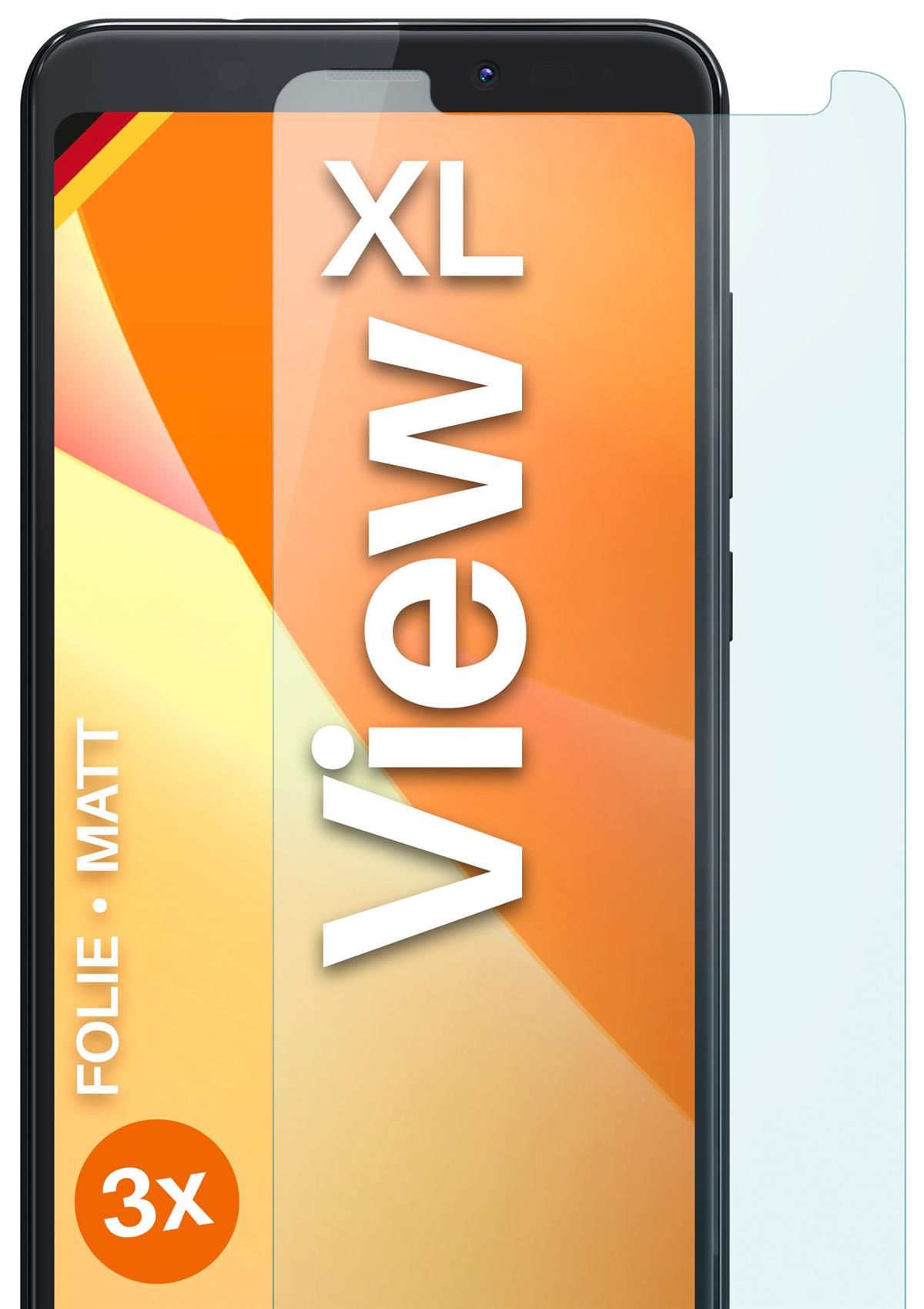 MOEX 3x Schutzfolie, matt Displayschutz(für XL) View Wiko