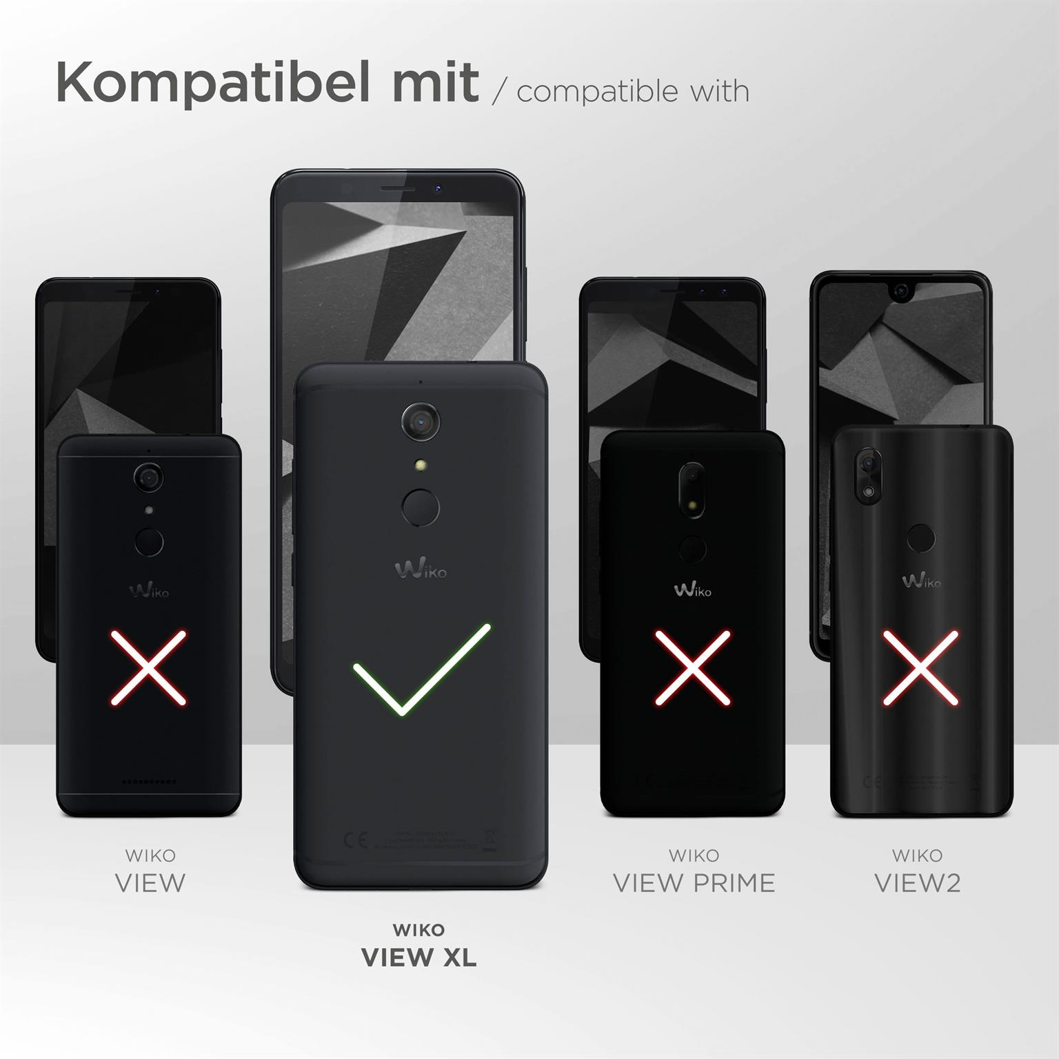 Wiko Schutzfolie, XL) klar Displayschutz(für View MOEX 3x
