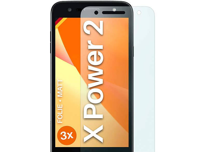 MOEX 3x Schutzfolie, matt Displayschutz(für LG X Power 2)