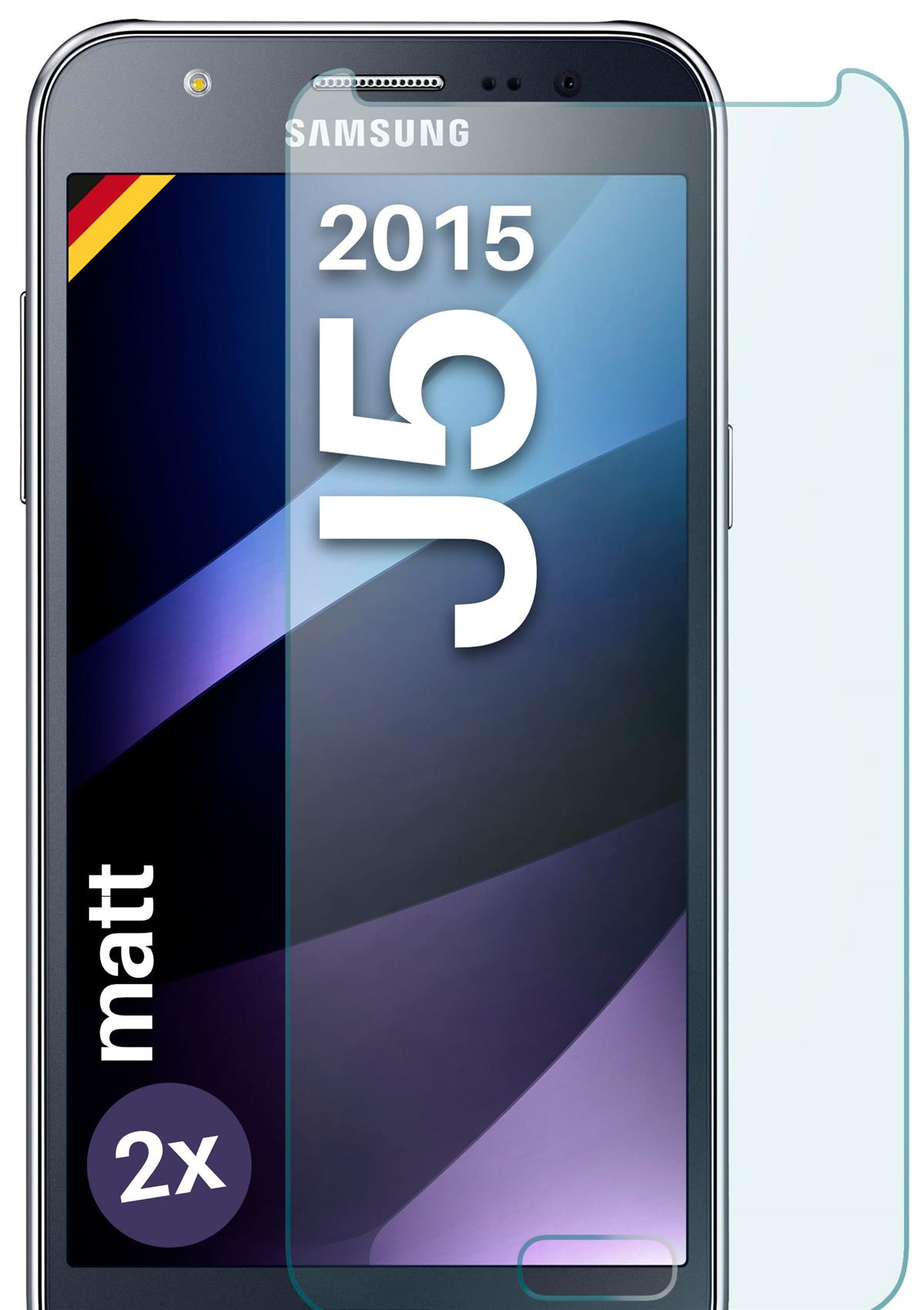 MOEX Schutzfolie, J5 2x (2015)) Panzerglas Schutzglas(für - Samsung Galaxy matt