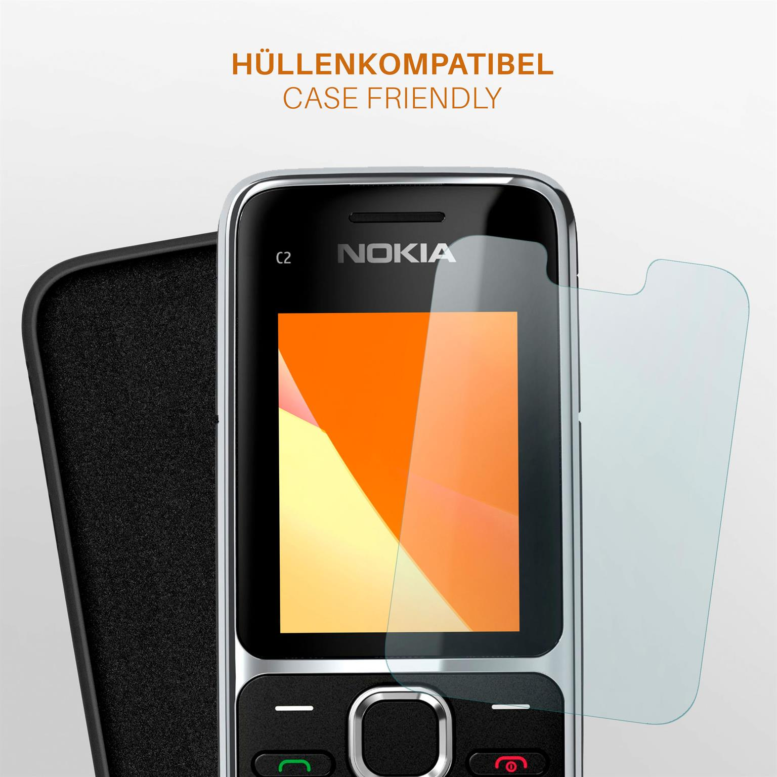 Schutzfolie, matt MOEX 3x C2-01) Displayschutz(für Nokia