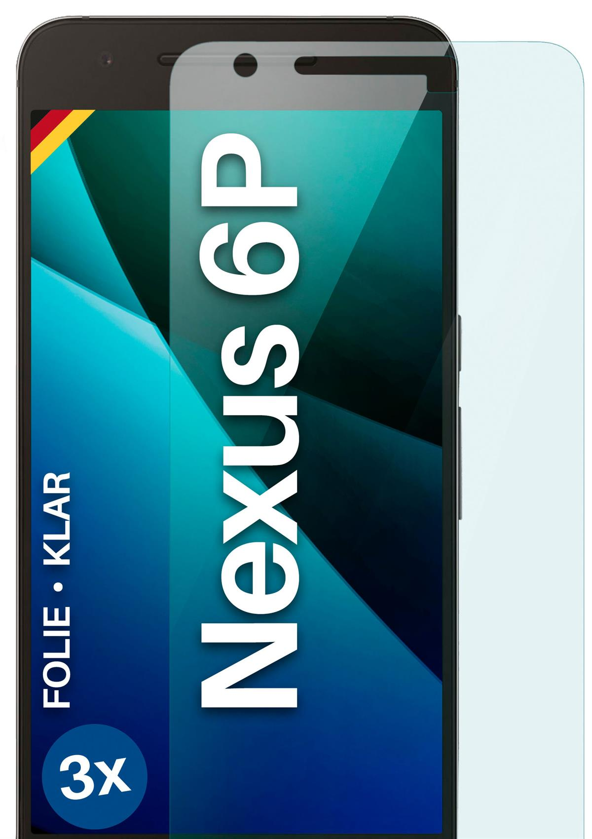 Displayschutz(für MOEX Schutzfolie, klar Nexus 3x Huawei 6P)