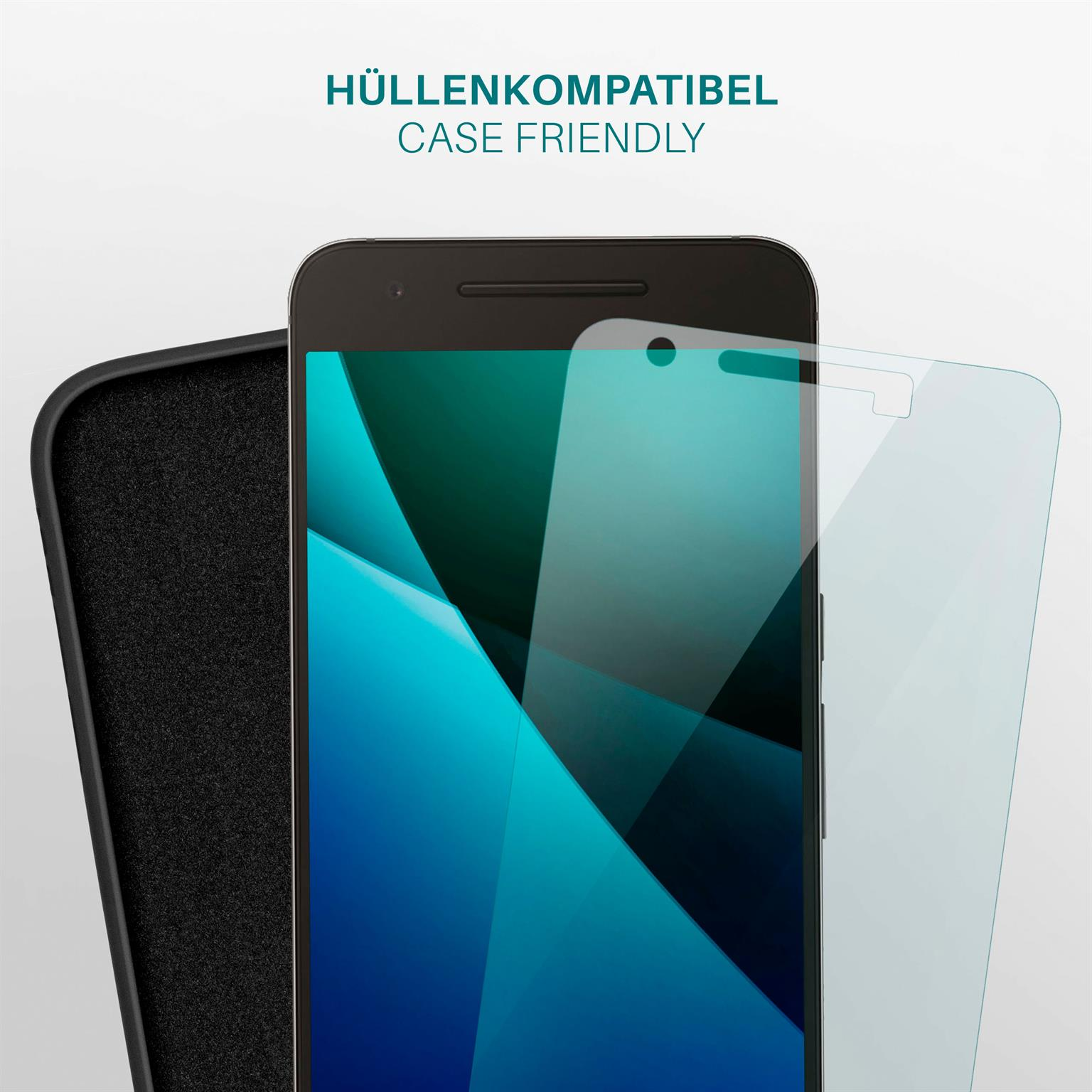 Displayschutz(für MOEX Schutzfolie, klar Nexus 3x Huawei 6P)
