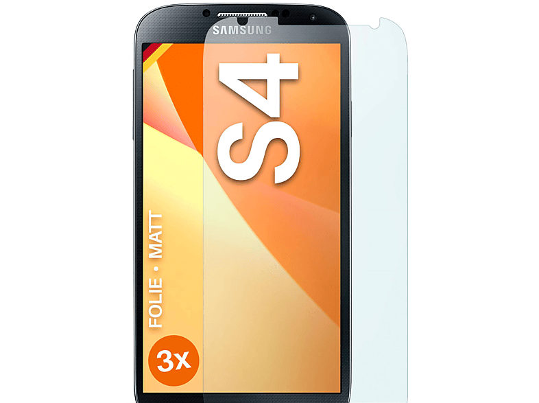 Displayschutz(für Galaxy S4) MOEX matt 3x Schutzfolie, Samsung