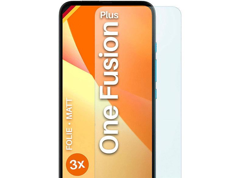 Fusion Plus) One MOEX matt Motorola Schutzfolie, 3x Displayschutz(für