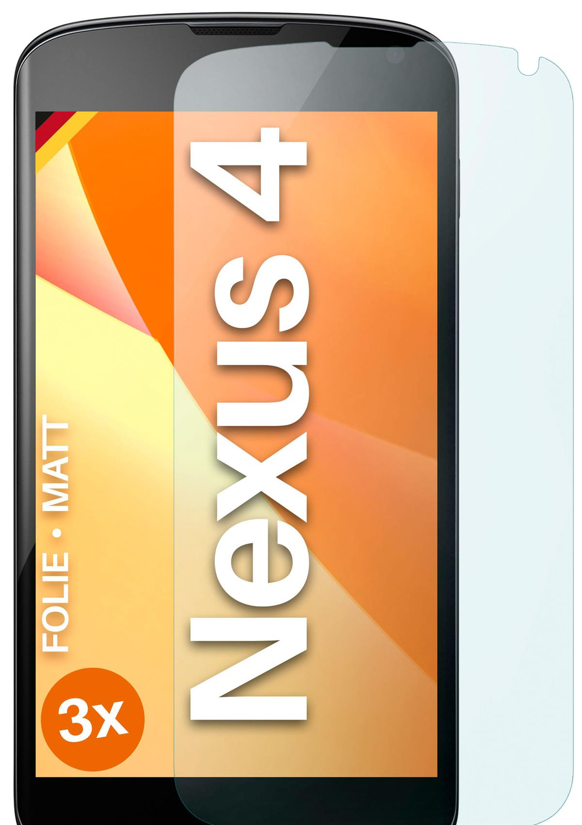 MOEX LG Displayschutz(für Google Nexus matt Schutzfolie, 3x 4)