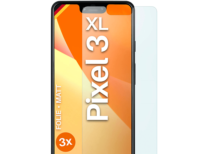 Displayschutz(für MOEX XL) Schutzfolie, Pixel 3 3x matt Google