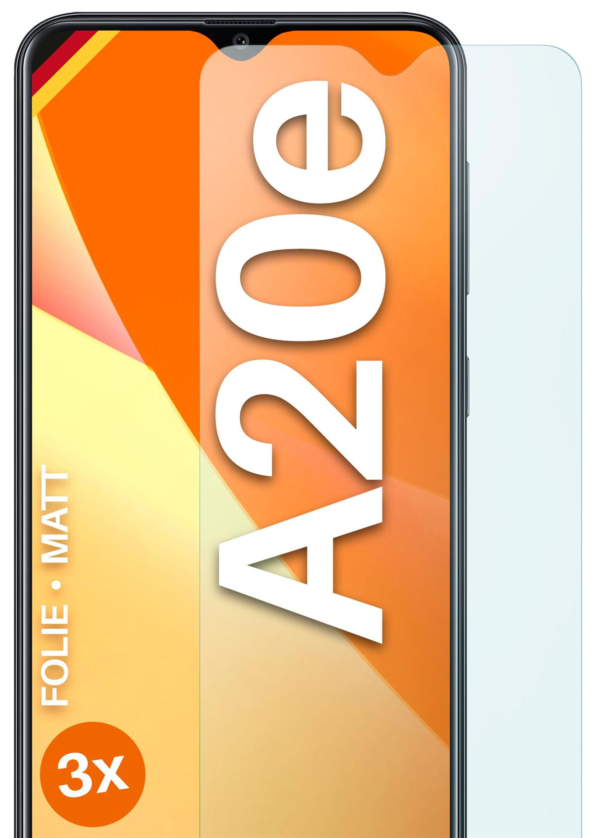 matt Samsung Displayschutz(für Galaxy A20e) Schutzfolie, 3x MOEX