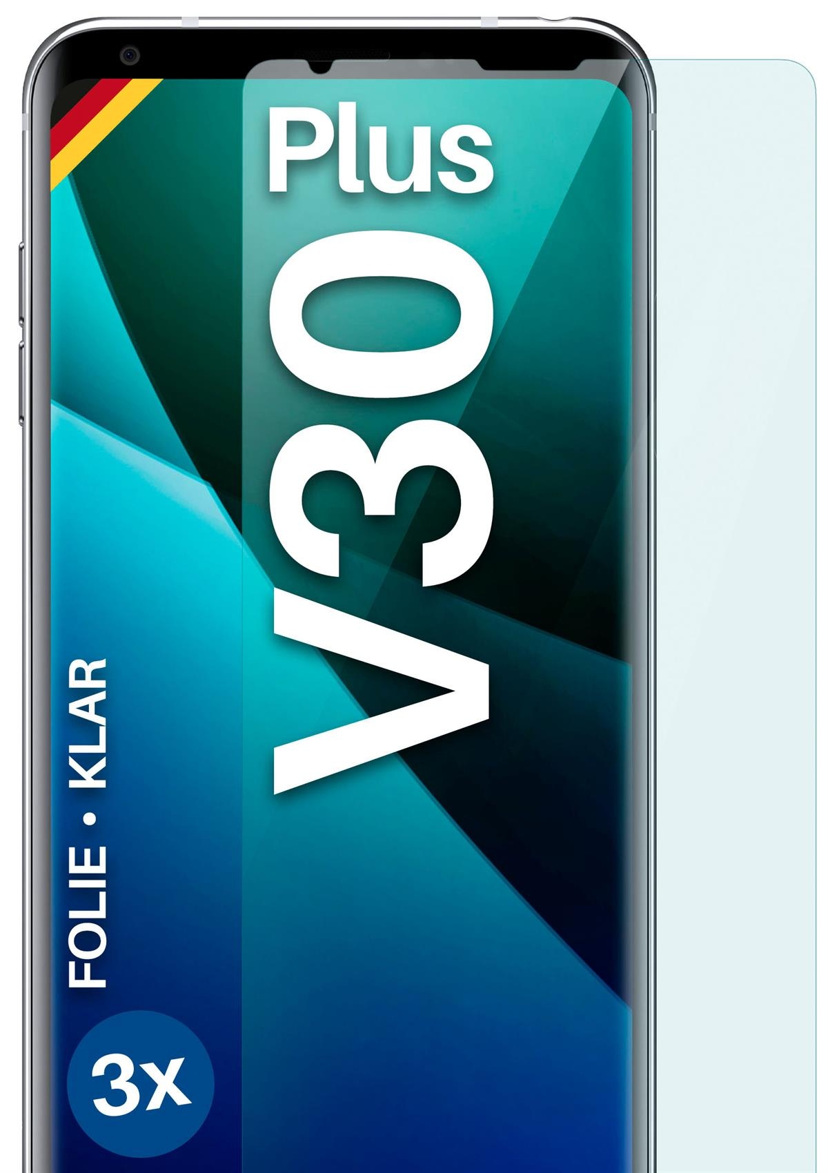 MOEX 3x Schutzfolie, klar Displayschutz(für V30 Plus) LG