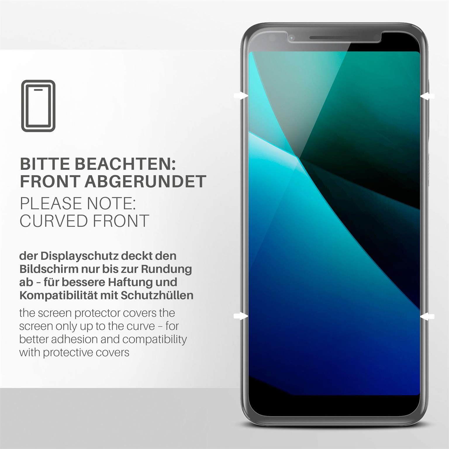 MOEX 3x Schutzfolie, klar Displayschutz(für Smart Vodafone N9)