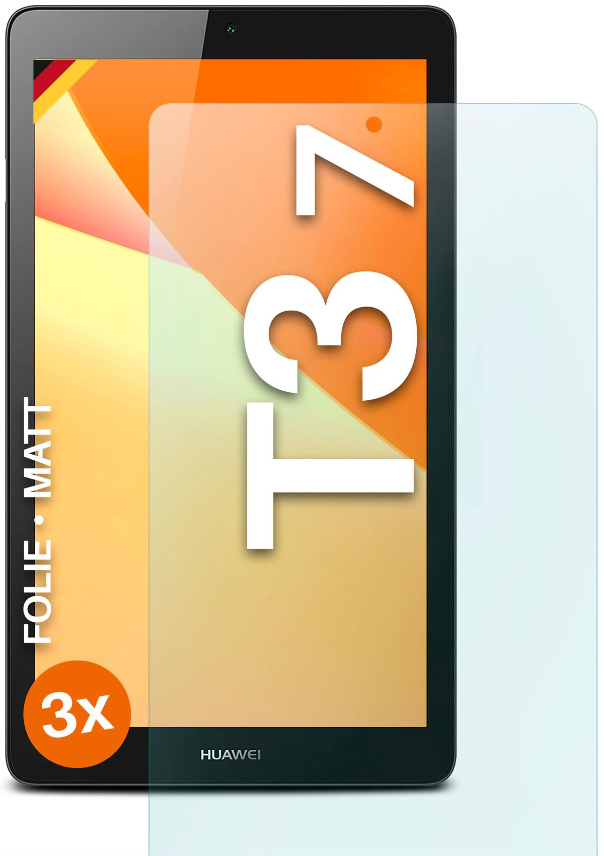 Huawei Schutzfolie, T3 3x 7) MediaPad Displayschutz(für MOEX matt