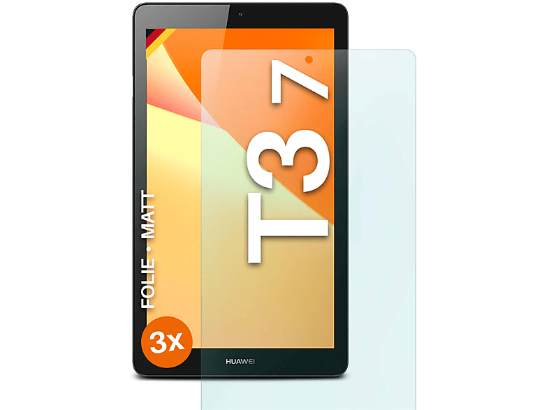 Huawei Schutzfolie, T3 3x 7) MediaPad Displayschutz(für MOEX matt