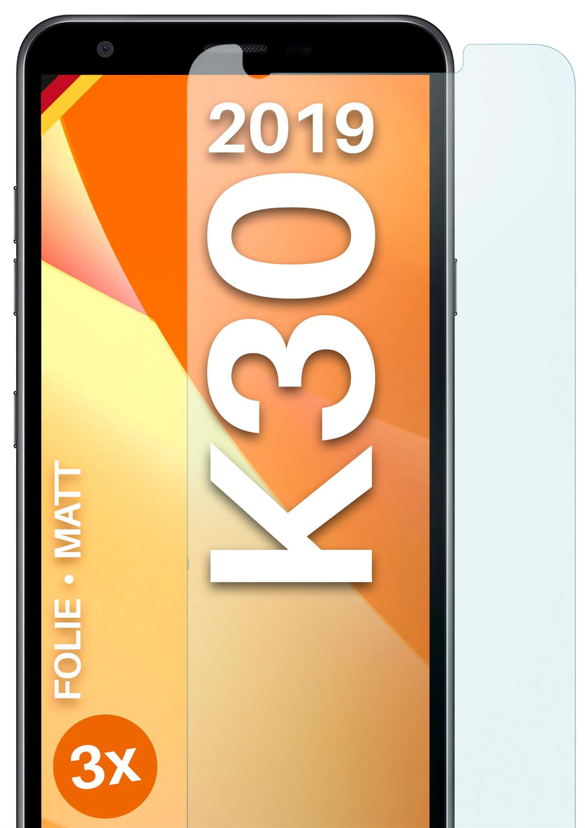 MOEX 3x Schutzfolie, matt Displayschutz(für LG K30 (2019))