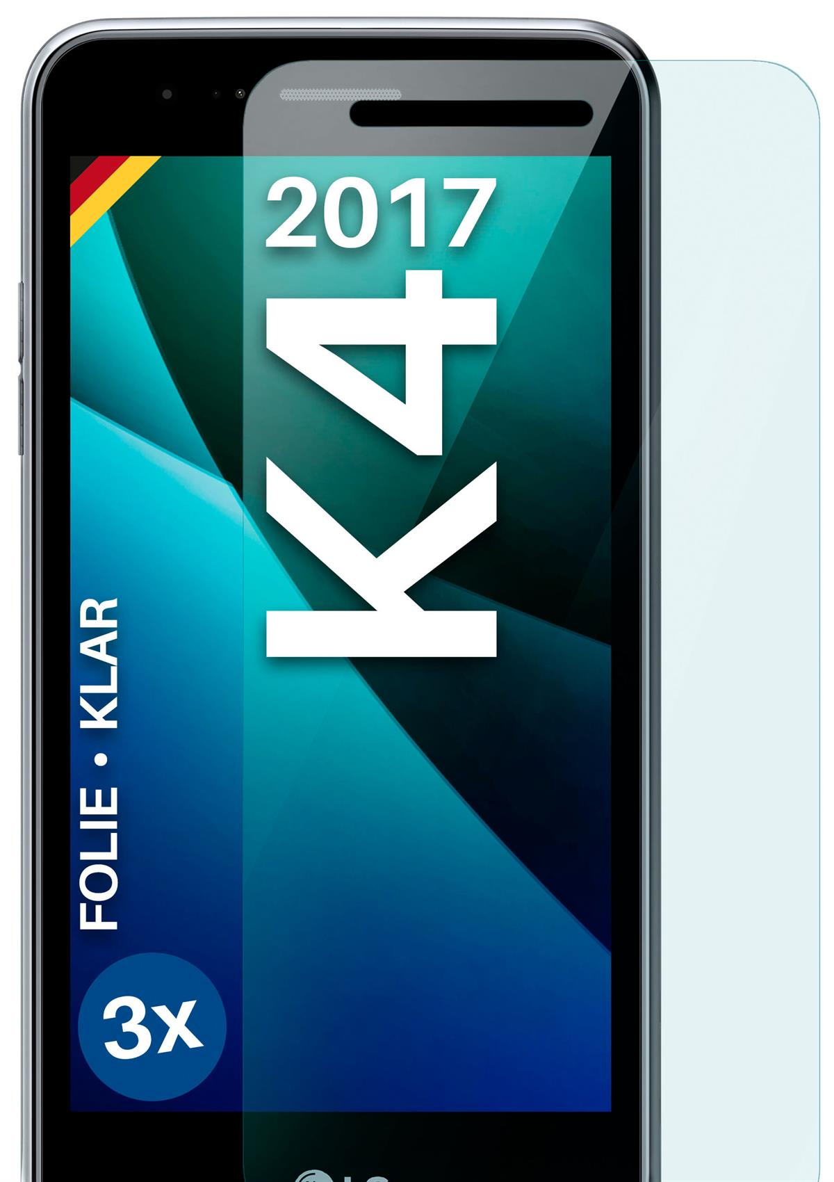 (2017)) Displayschutz(für K4 3x LG klar Schutzfolie, MOEX