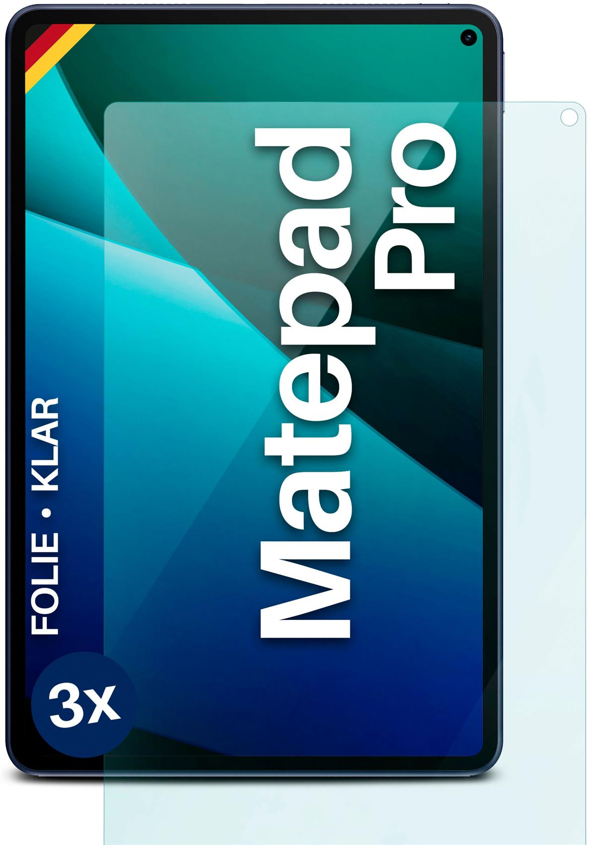 Schutzfolie, Displayschutz(für MatePad Huawei MOEX Pro) klar 3x