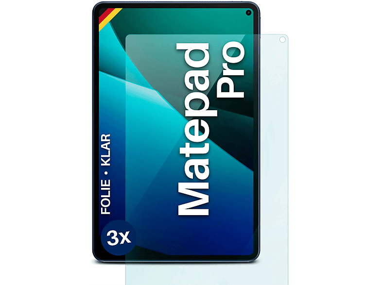 MOEX 3x Schutzfolie, klar Displayschutz(für MatePad Huawei Pro)