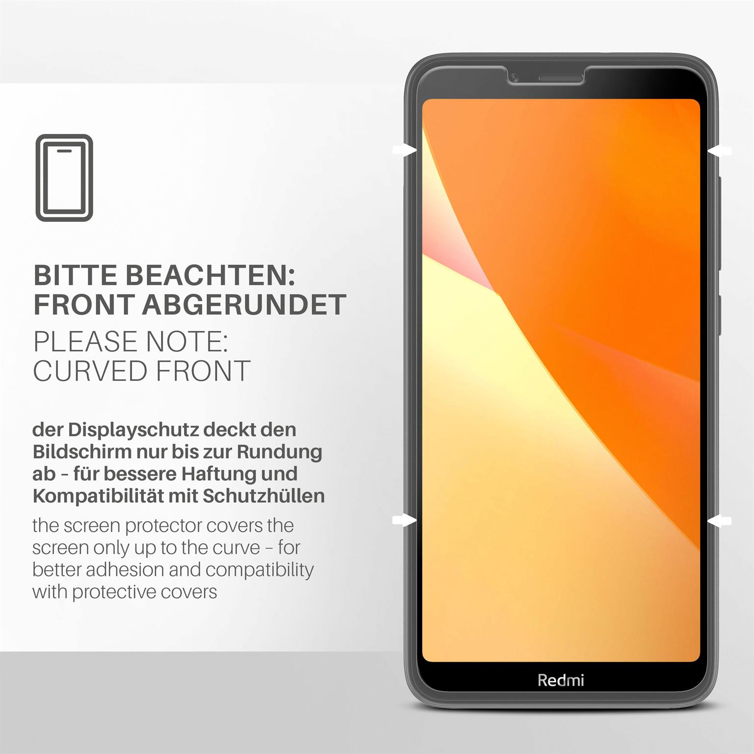 Schutzfolie, 7A) Redmi Displayschutz(für MOEX matt 3x Xiaomi