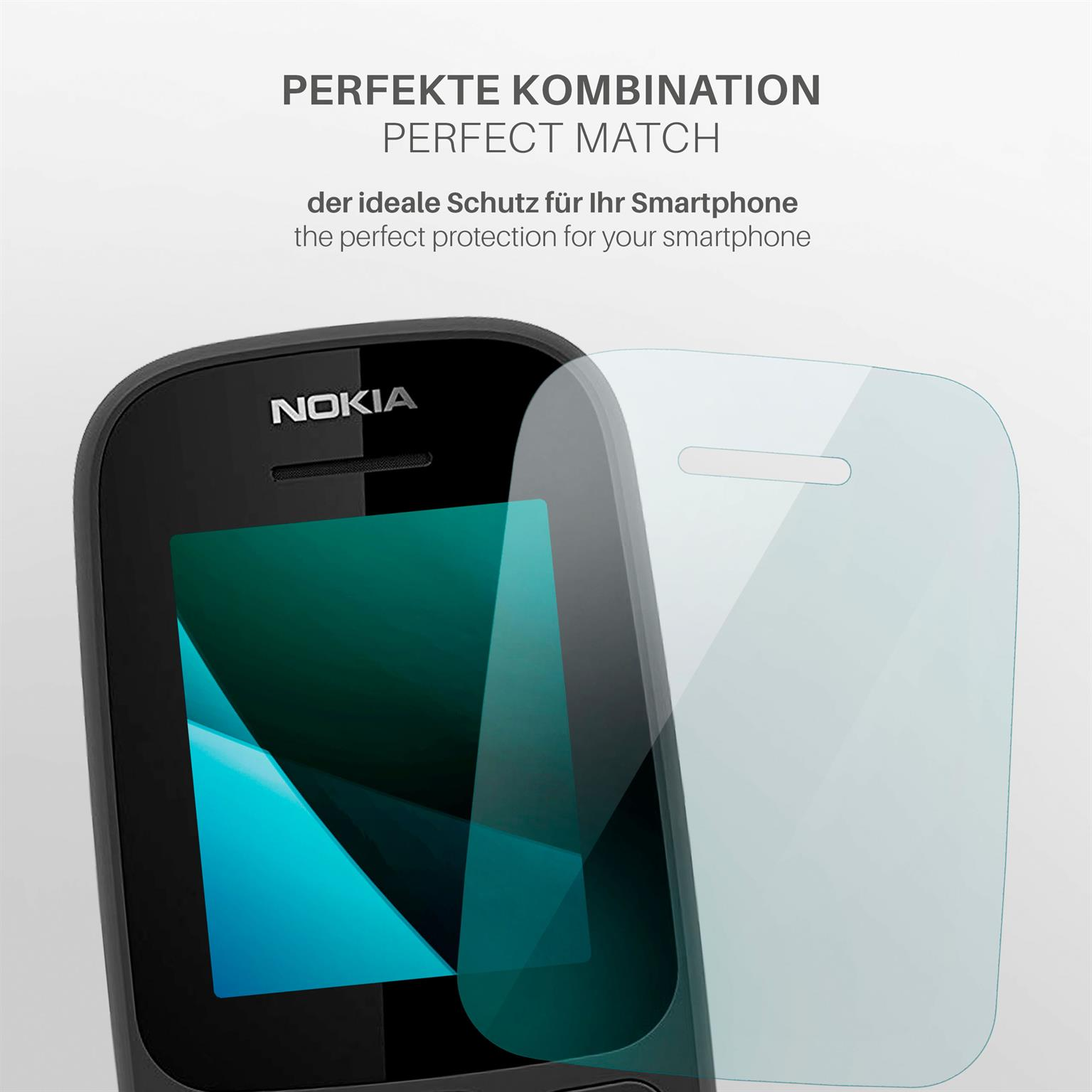 (2017)) 3x Displayschutz(für Schutzfolie, 105 klar MOEX Nokia