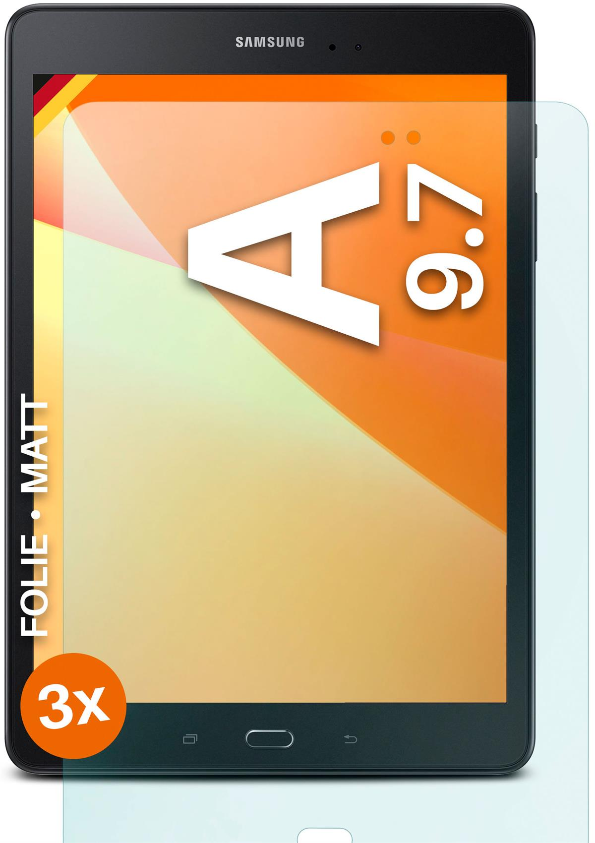 Tab Schutzfolie, matt A 3x 9.7) Galaxy Samsung MOEX Displayschutz(für