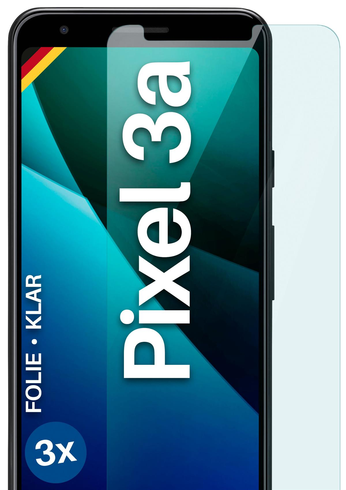 Google 3x Pixel Displayschutz(für klar 3a) MOEX Schutzfolie,