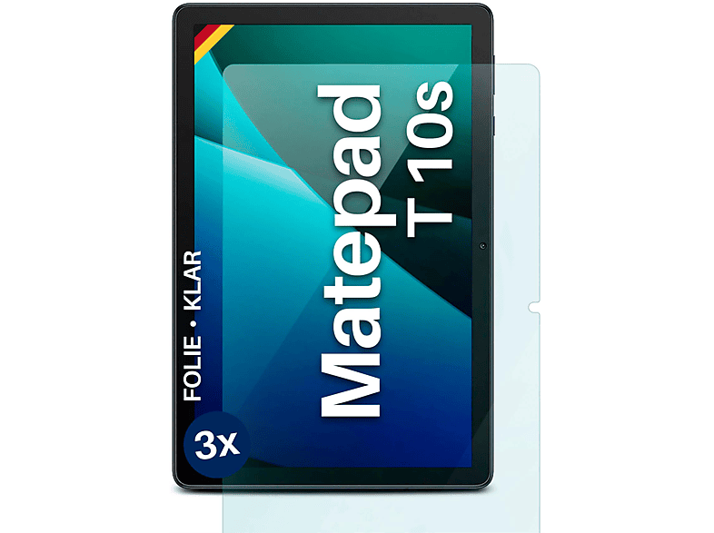 MOEX 3x Schutzfolie, klar Displayschutz(für Huawei MatePad T 10s)