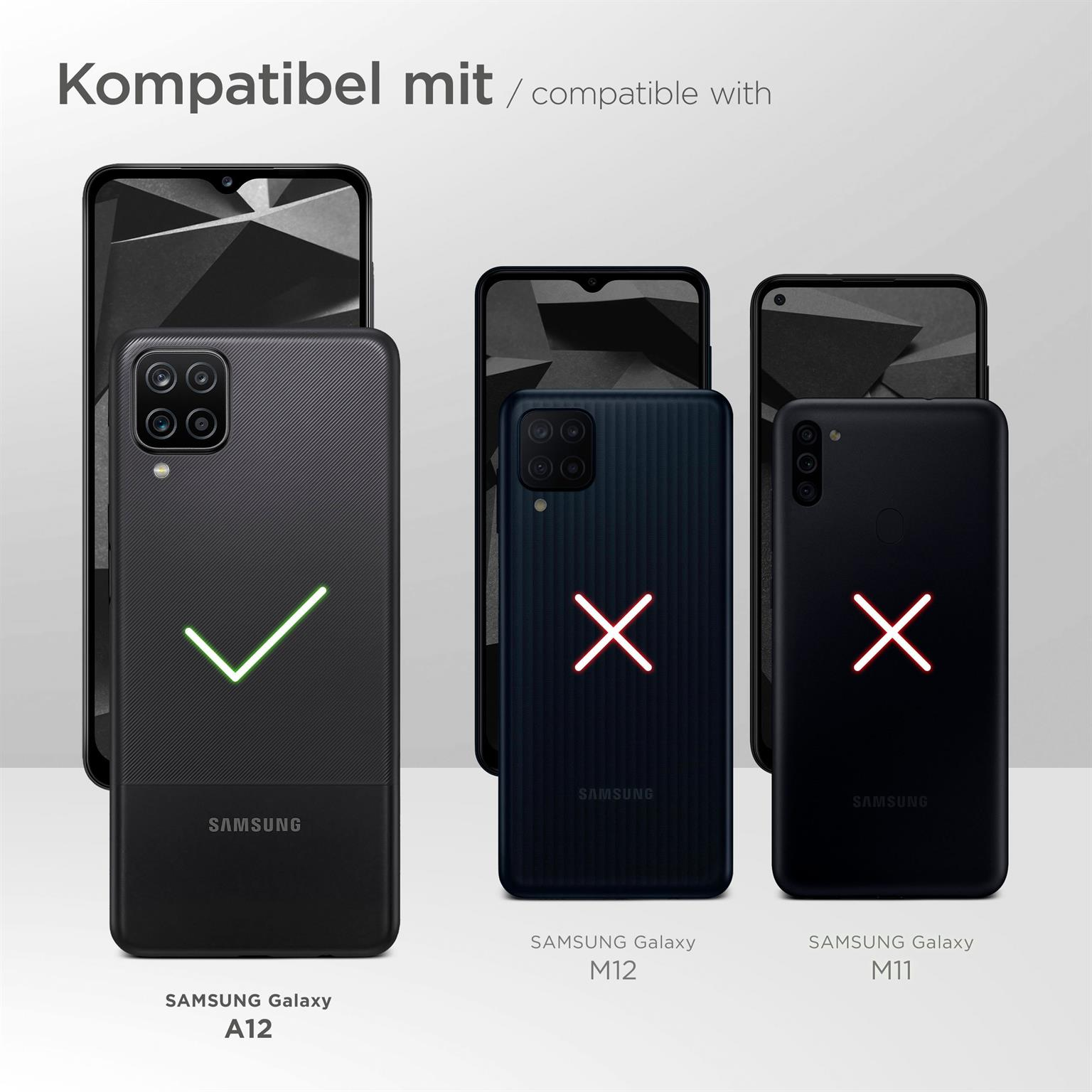 Galaxy Samsung, Flip Deep-Black Flip Cover, MOEX Case, A12,