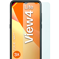 MOEX 3x Schutzfolie, matt Displayschutz(für Wiko View4 Lite)