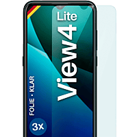 MOEX 3x Schutzfolie, klar Displayschutz(für Wiko View4 Lite)