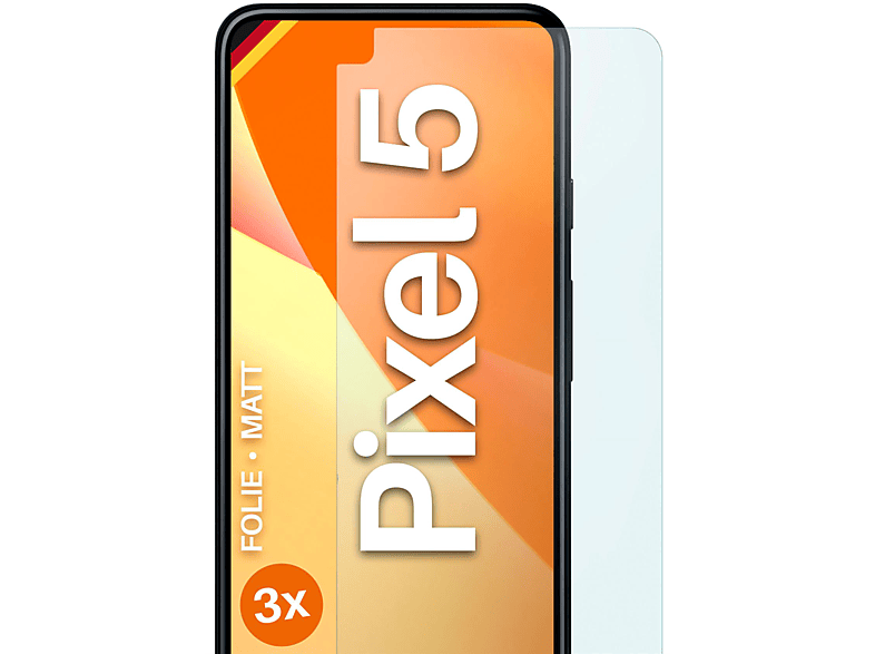 MOEX 3x Schutzfolie, matt Displayschutz(für Google Pixel 5)