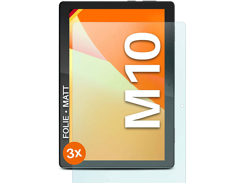 MOEX 3x Schutzfolie, matt Displayschutz(für Lenovo Tab M10 (1. Gen.))