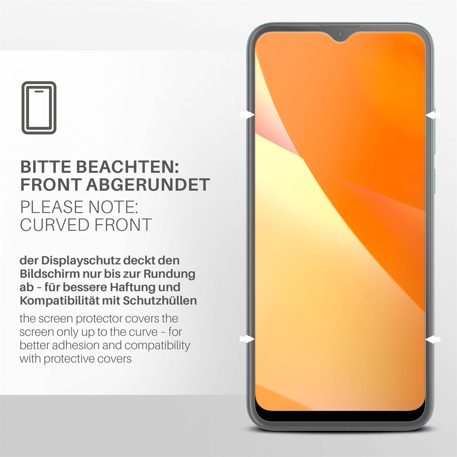 Schutzfolie, Displayschutz(für Power MOEX Lite) Moto G8 3x matt Motorola