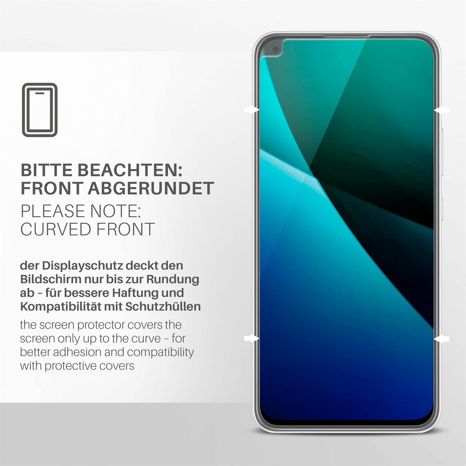 MOEX 3x Schutzfolie, klar Displayschutz(für Blade V2020) ZTE