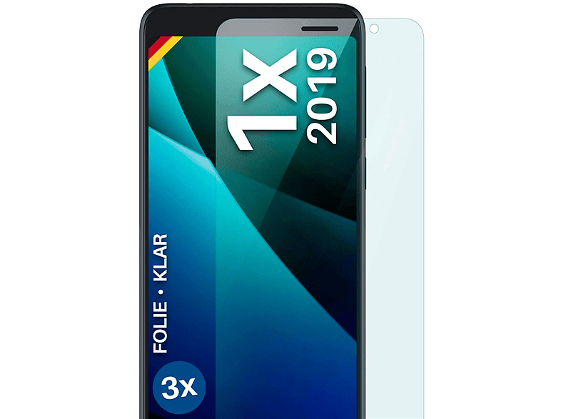 MOEX Displayschutz(für klar Schutzfolie, 3x 1x Alcatel (2019))