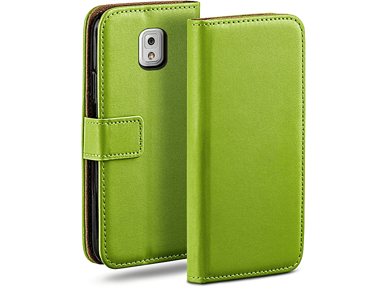 MOEX Bookcover, Book Note Galaxy Samsung, 3, Lime-Green Case,