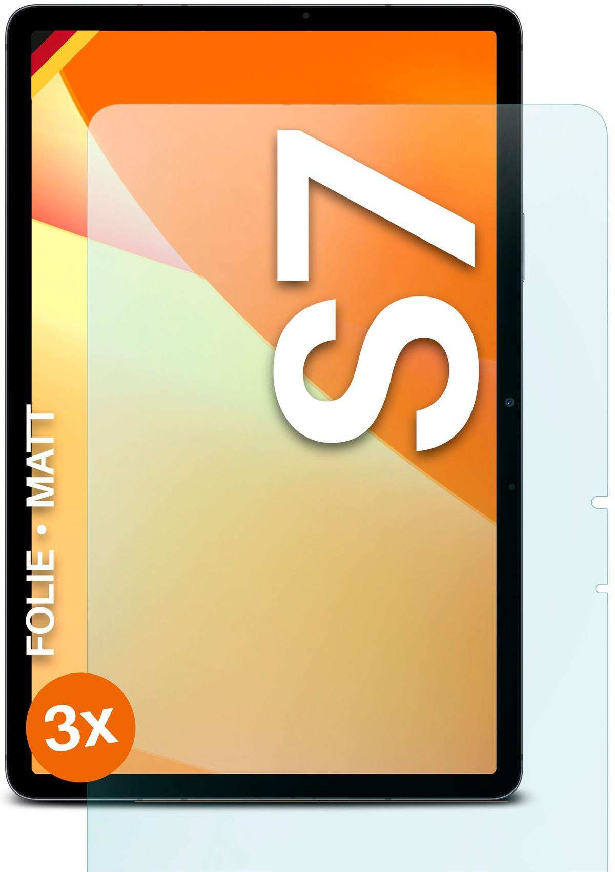 MOEX 3x Schutzfolie, matt S7) Galaxy Displayschutz(für Tab Samsung