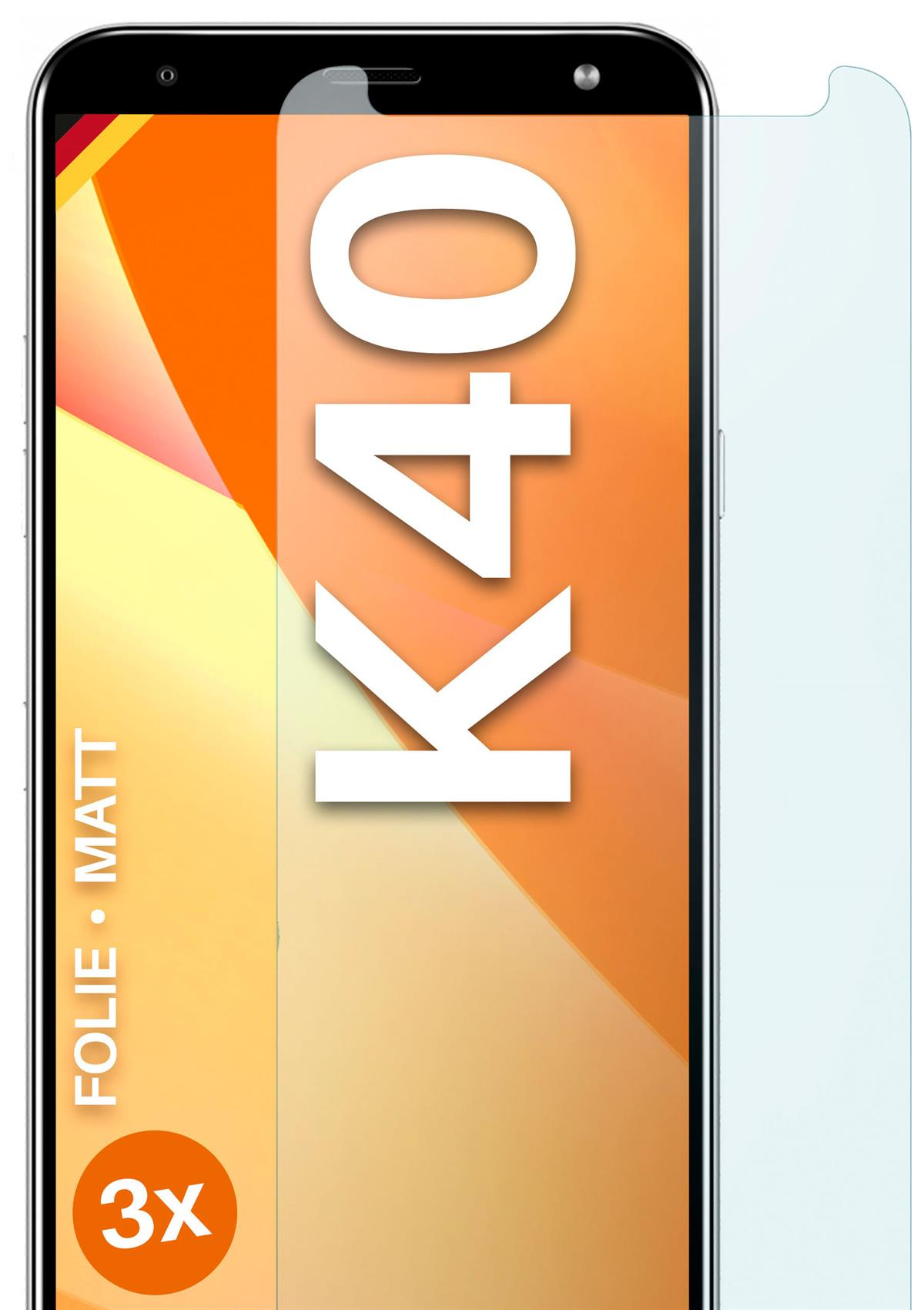 MOEX 3x matt Displayschutz(für Schutzfolie, LG K40)