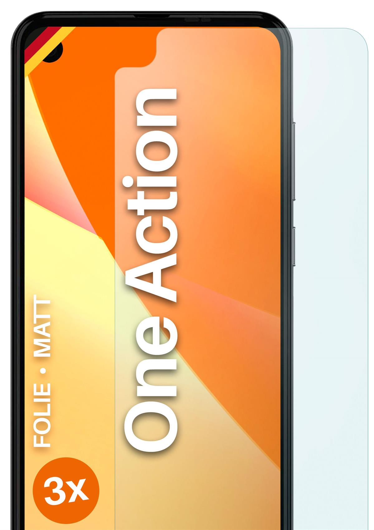 Motorola 3x MOEX matt One Action) Displayschutz(für Schutzfolie,