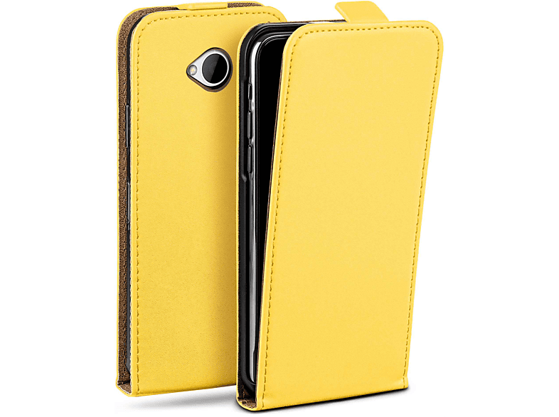 MOEX Flip Case, Flip Cover, HTC, One M7, Acid-Yellow | Flipcover