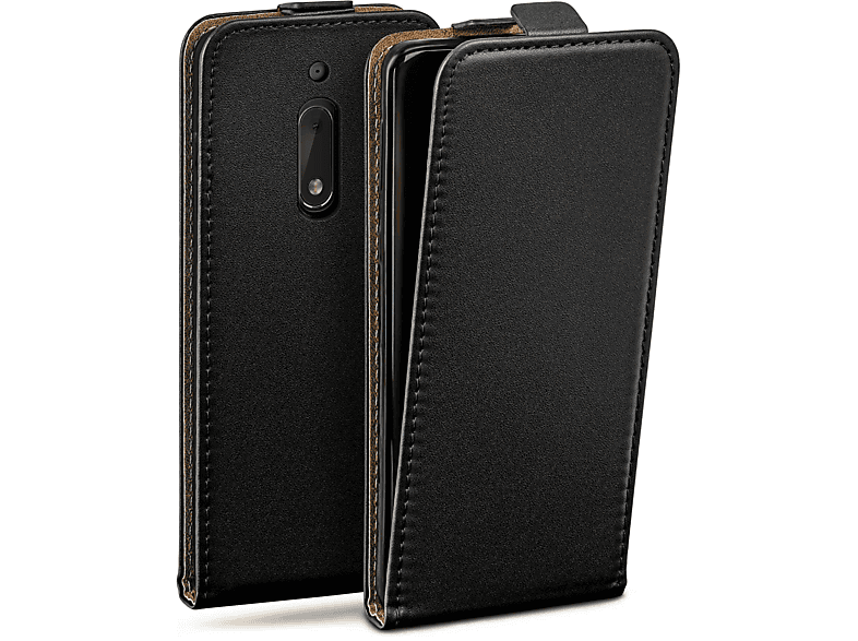 MOEX Flip Case, Flip Cover, Nokia, 6, Deep-Black | Flipcover