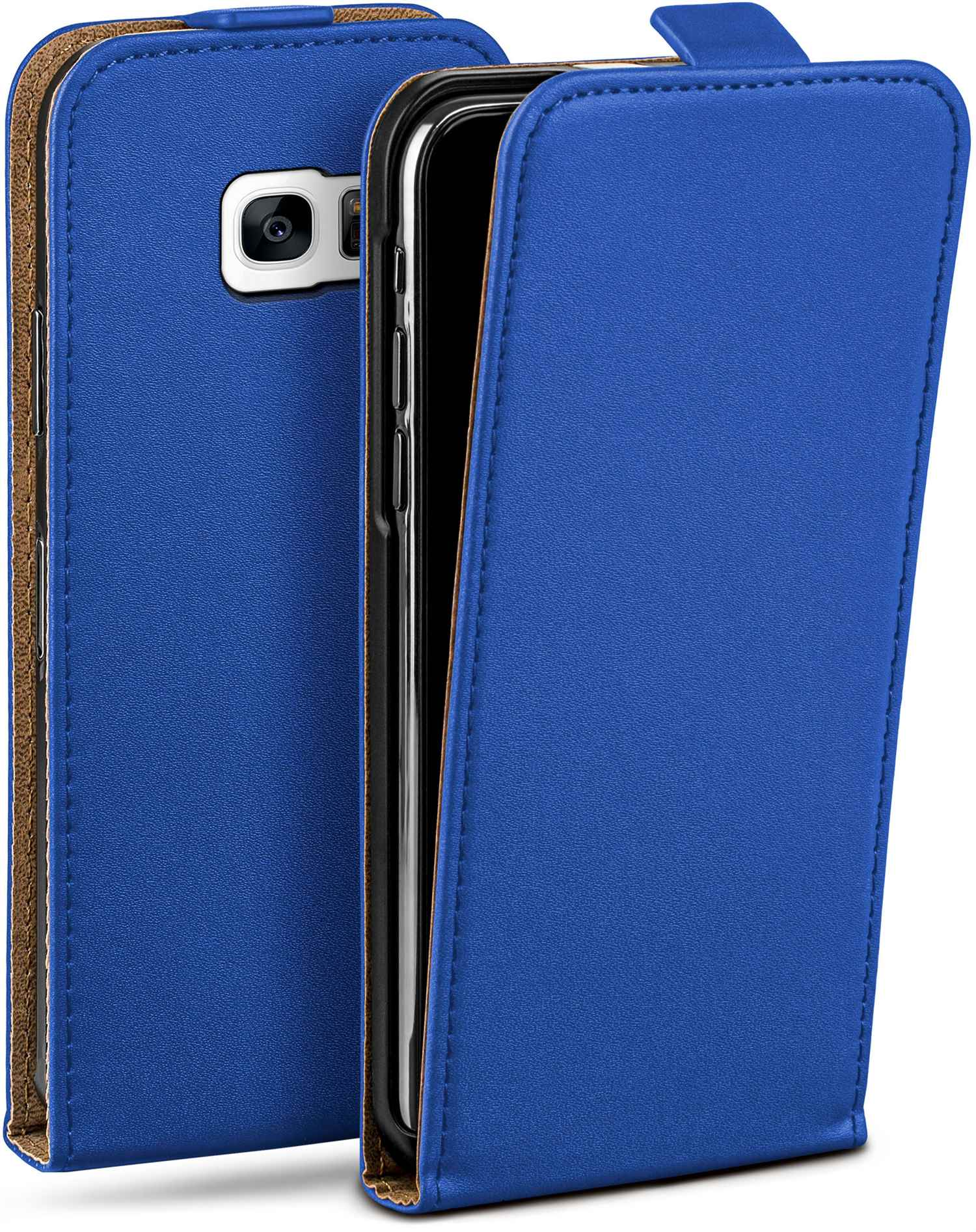 Samsung, MOEX Galaxy Cover, Flip Flip S7 Edge, Case, Royal-Blue