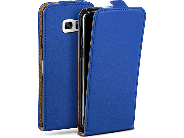 MOEX Flip Case, Flip Cover, Samsung, Galaxy S7 Edge, Royal-Blue