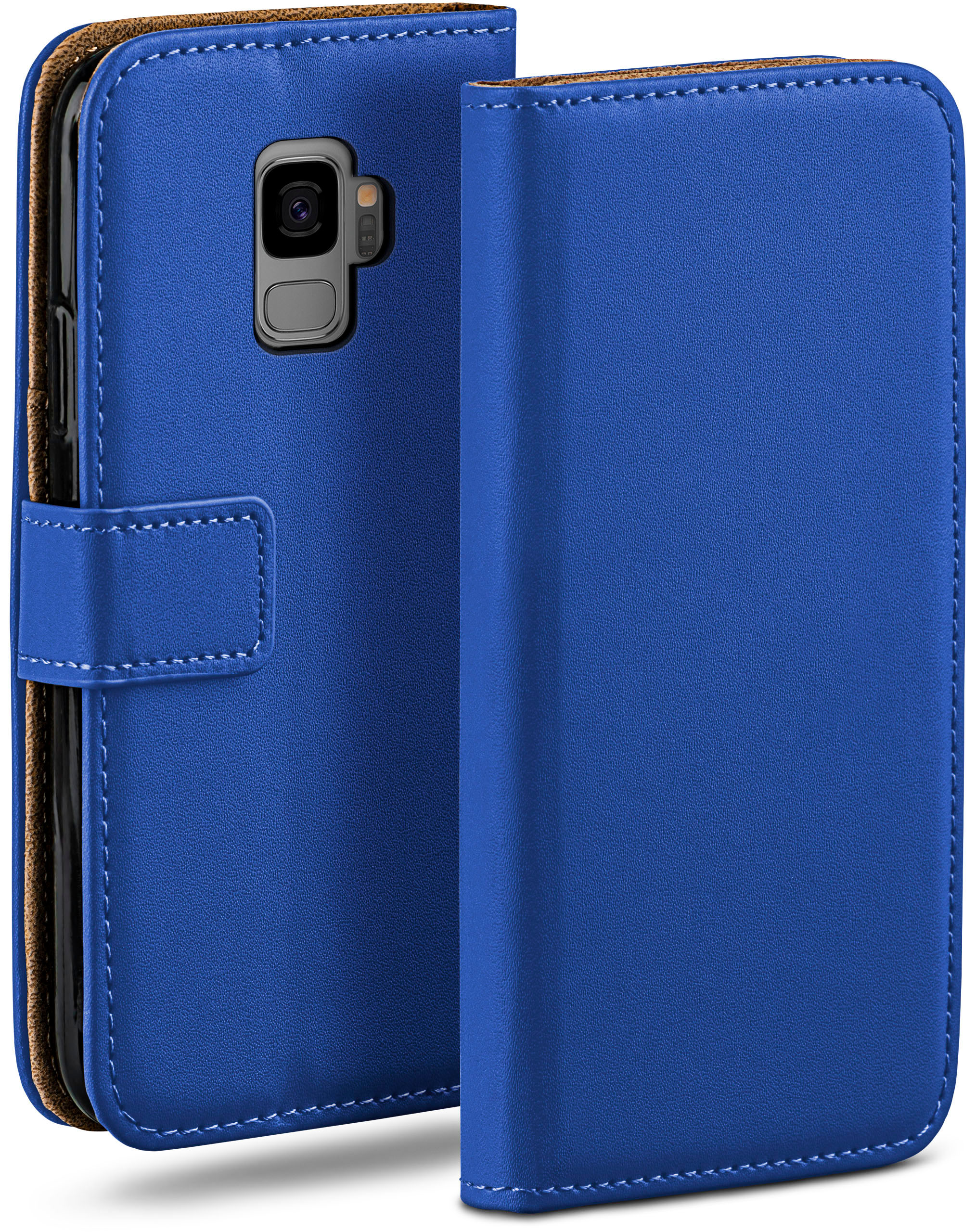 MOEX Book Samsung, Case, Galaxy Royal-Blue Bookcover, S9