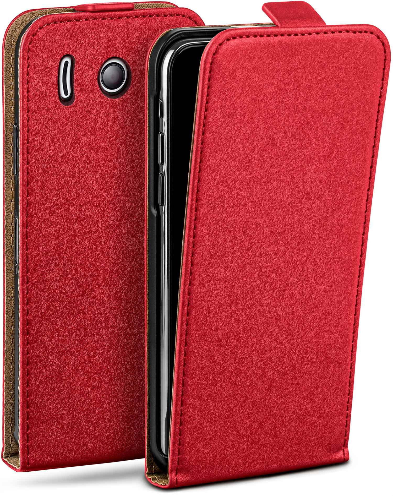 MOEX Flip Ascend Y300, Flip Cover, Huawei, Case, Blazing-Red