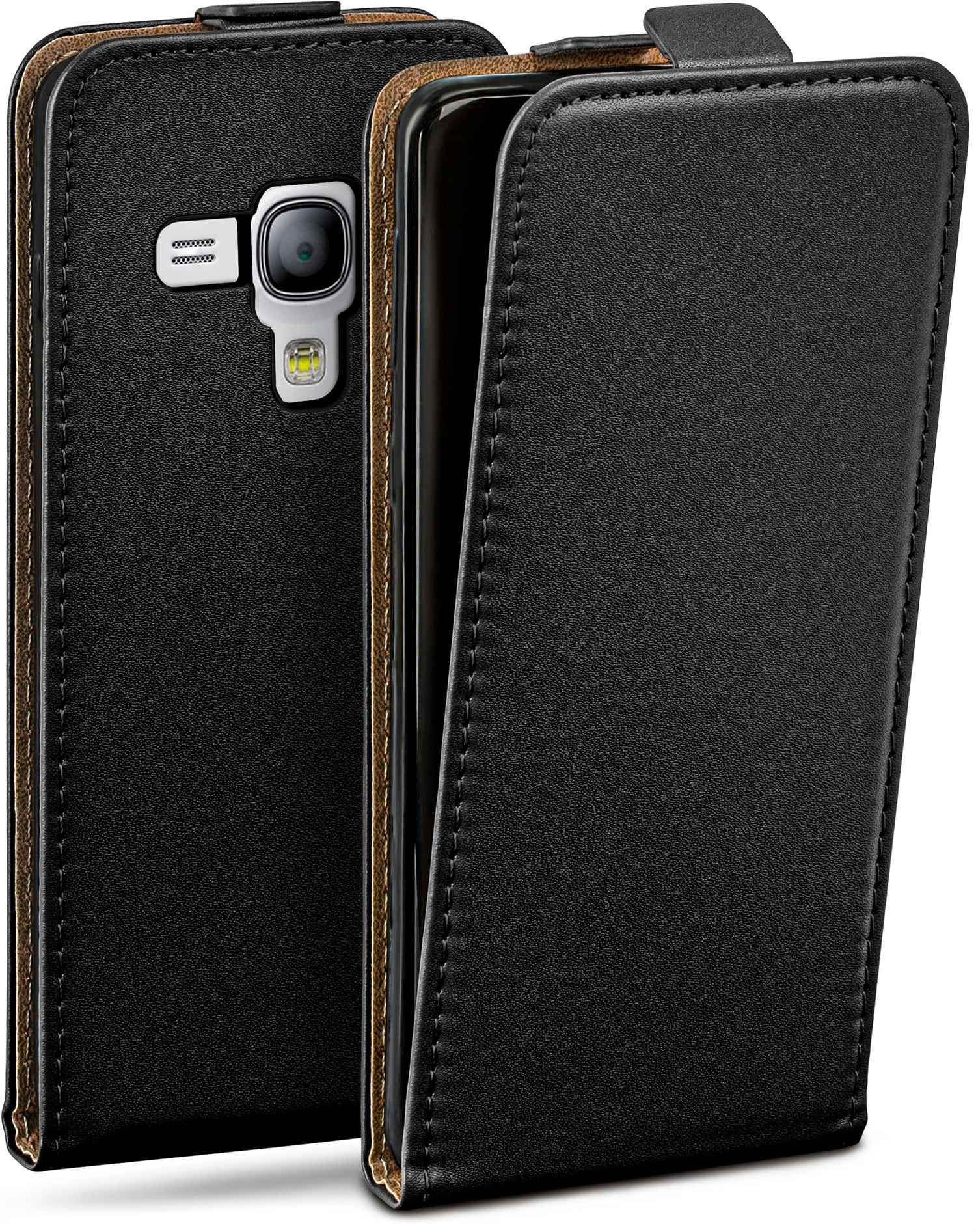 Galaxy Flip Case, Deep-Black S3 Flip Samsung, MOEX Cover, Mini,